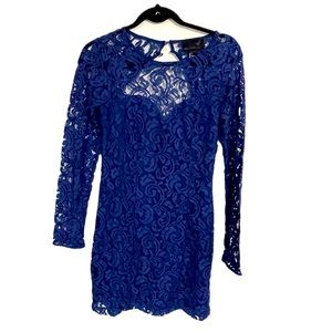 NWOT H & M lace , royal blue mini dress size 6 | holiday dress | …
